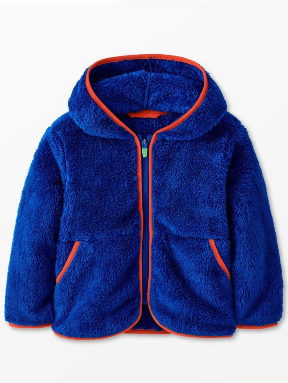 Hanna Andersson Blue Hooded Fleece Jacket